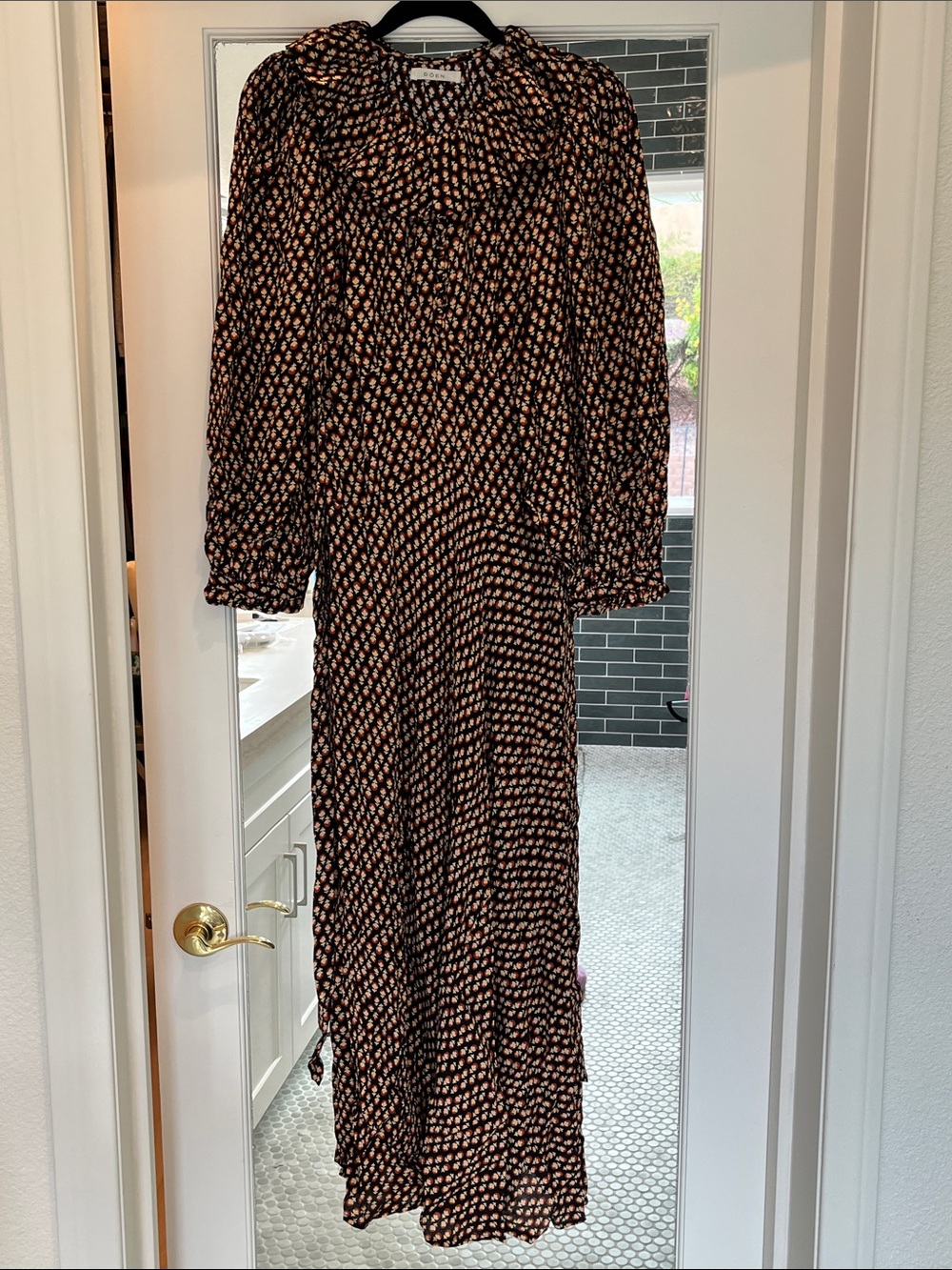DOEN Audella Dress in Sable Hyde Park Floral
